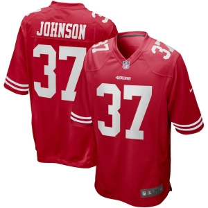 Men's Jimmy Johnson Scarlet Retired Player Limited Team Jersey