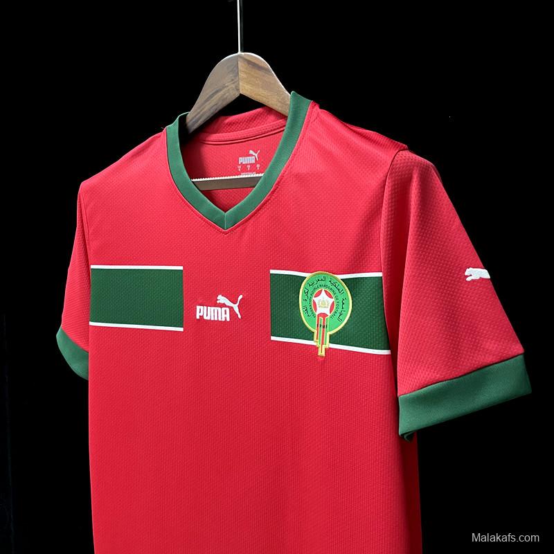 2022 Morocco Home Soccer Jersey