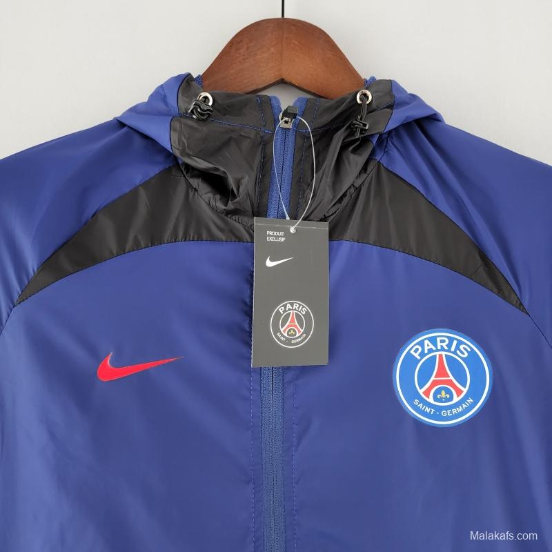 2022 PSG Windbreaker Blue And Black