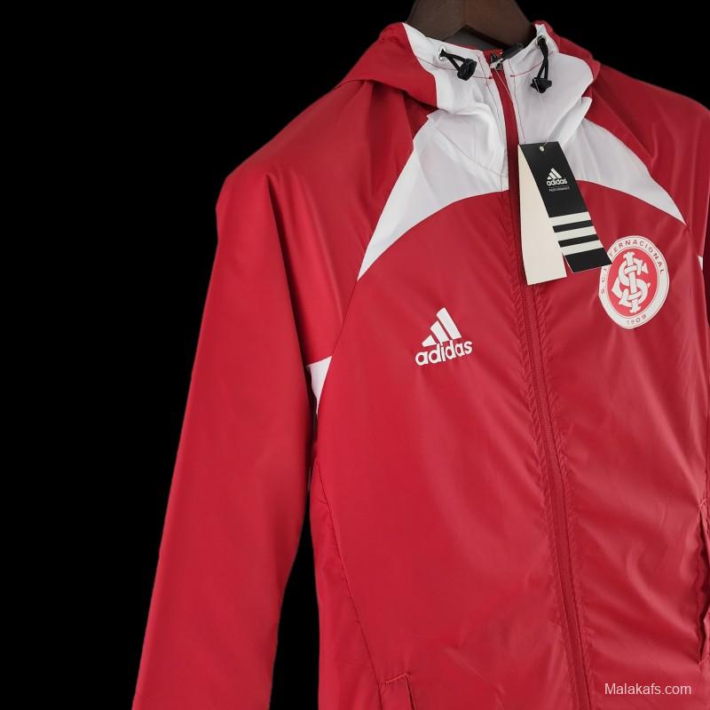 22/23 SC Internacional Windbreaker Red And White