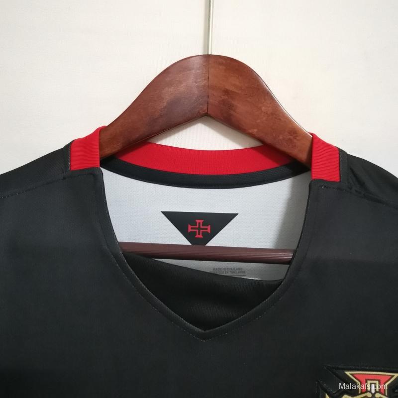 Portugal Away Retro 2015 Black Jersey