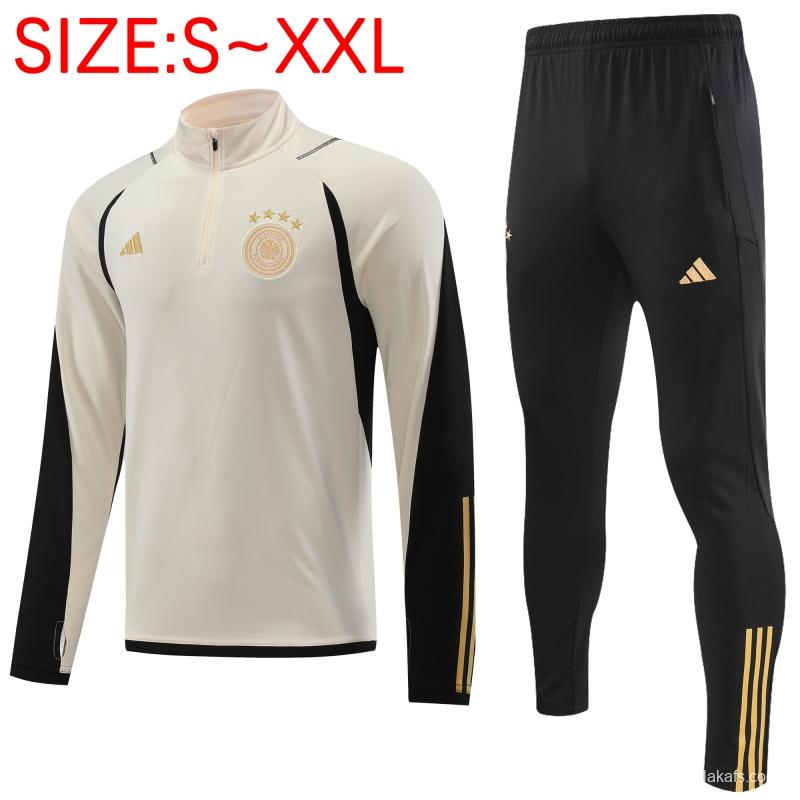 Germany 22/23 Khaki Half Zipper Tracksuit