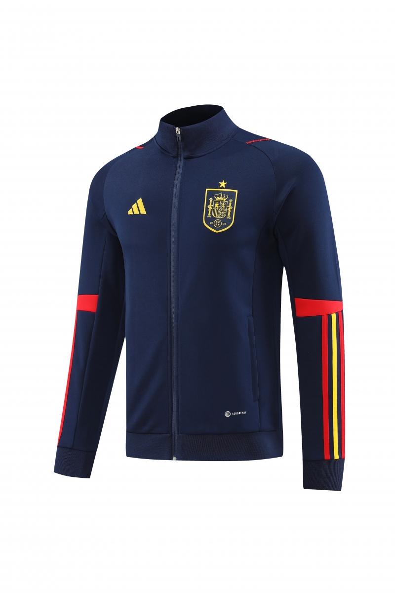 Spain 22/23 Navy Full Zipper Tracksuit