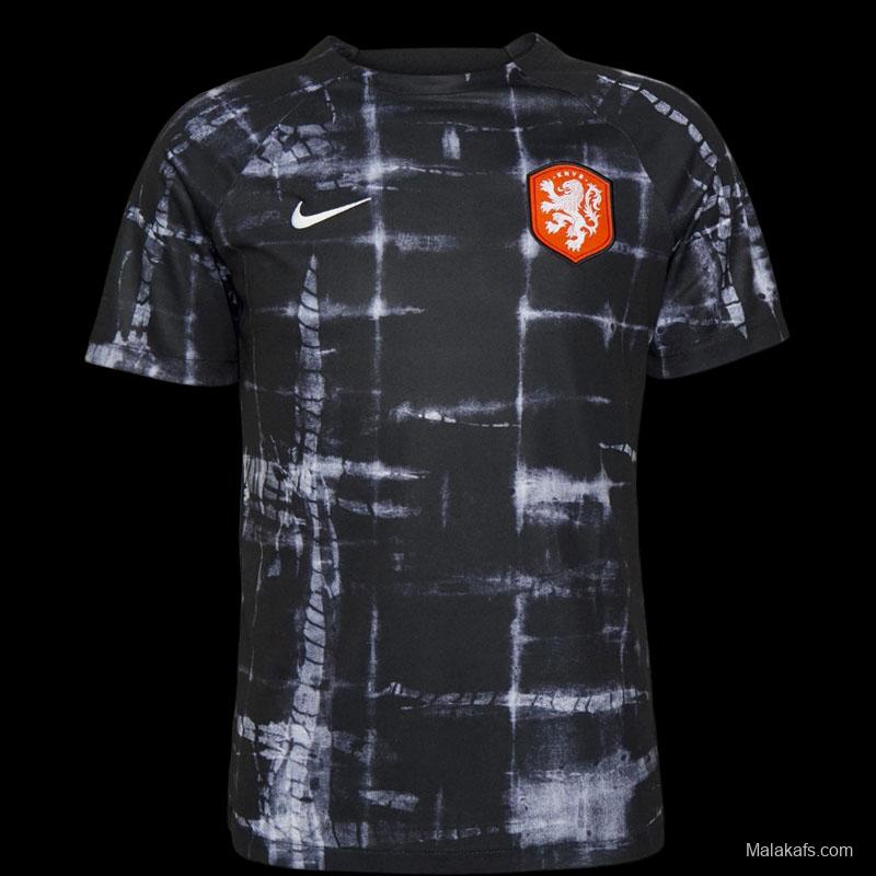 Netherlands 22/23 Black Pre-Match Jersey