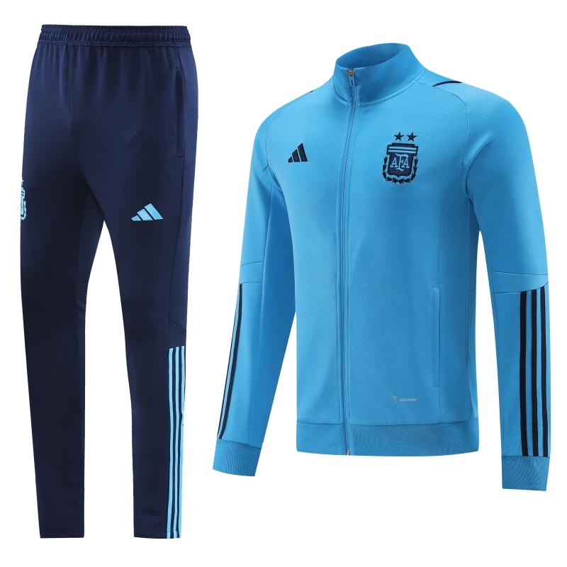 Argentina - 2 estrellas - Ligth Blue Full Zipper Tracksuit