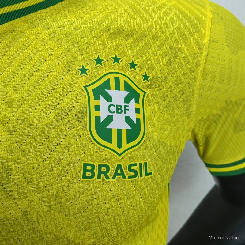 Brazil 2022 Jersey Player Version Yellow Special