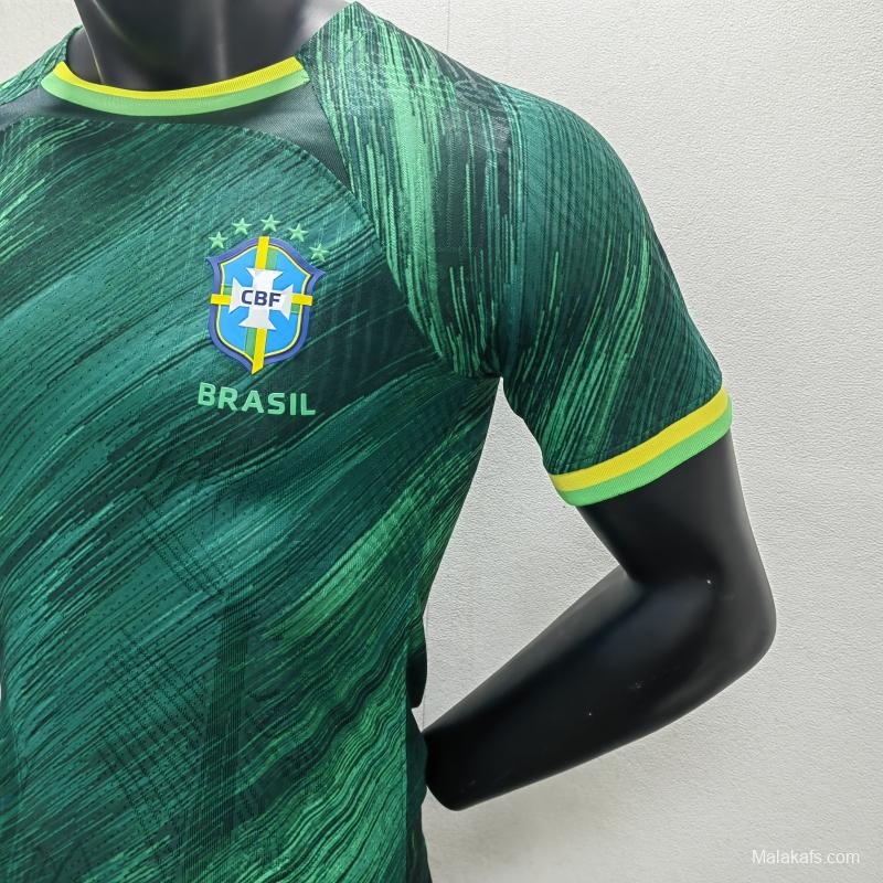 Brazil 2022 Jersey Player Version Green Special