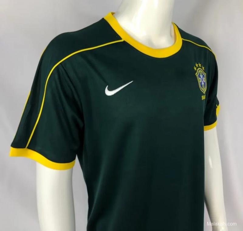 Brazil 1998 Retro Goalkeeper Jersey Green