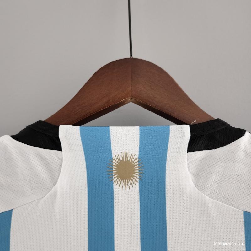 Argentina 22/23 home - Fans version - 3 estrellas - WC Champion patch