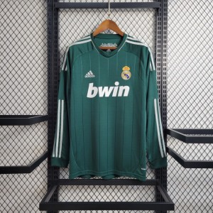 Retro Long Sleeve 2012/13 Real Madrid Third Green Jersey