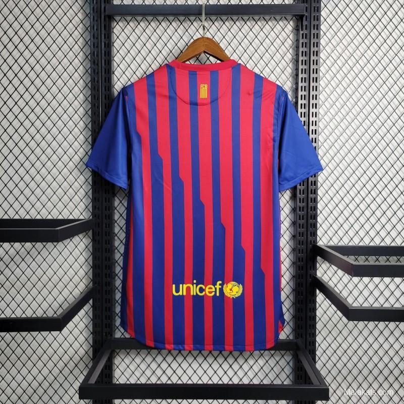 Retro 11-12 Barcelona Home Soccer Jersey