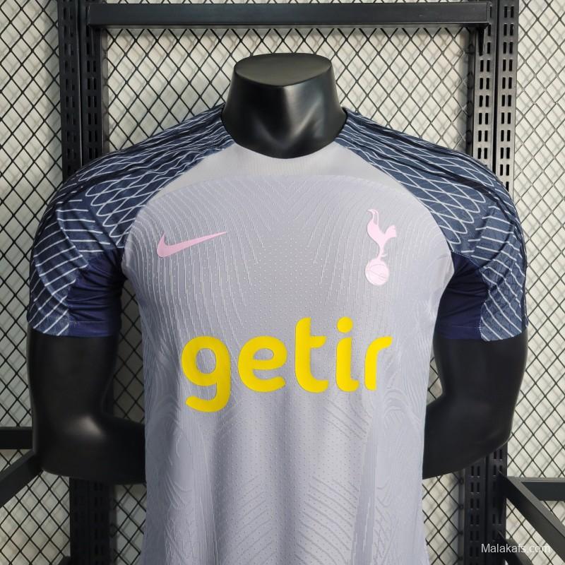 Player Version 23-24 Tottenham Hotspur Grey Training Jersey