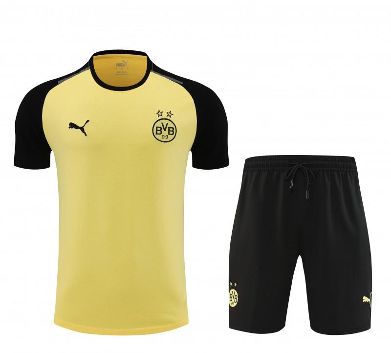 23/24 Borussia Dortmund Cotton Short Sleeve Jersey+Shorts