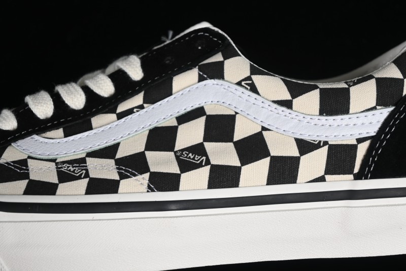 Vans Old Skool Reissue 136 High-End Series Canvas Sneakers with Toe Cap Design - VN000MT6BPQ
