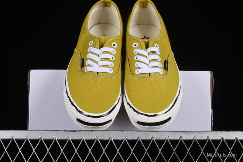 Kamiya Vulcanize Sneaker 23AW High-End Line Dissolved Yellow Canvas Shoes with Smiley Face Print Low-Top - M.C3