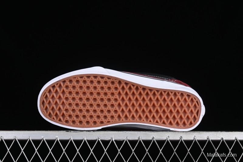 Vans Classics Knu Skool Chunky Tongue Retro Sneakers in Wine Red - VN0009QC02Y