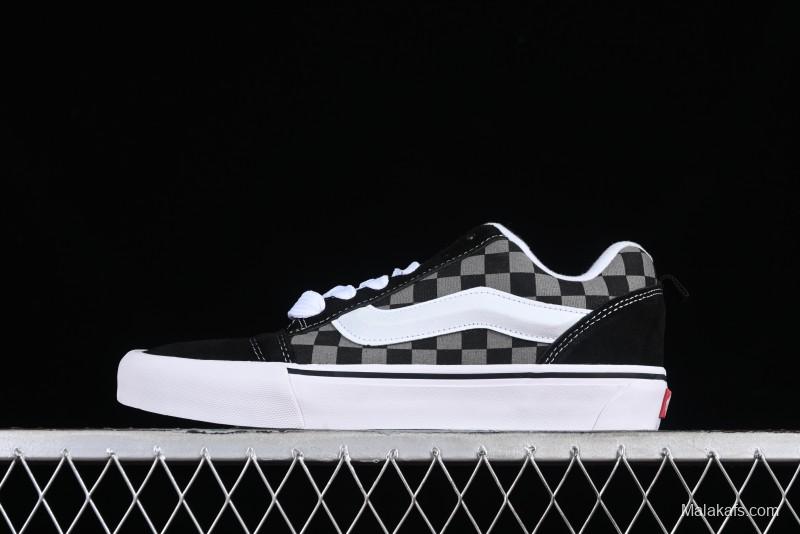 Vans Classics Knu Skool Retro Skate Shoes with Thick Tongue and Oversized Toe - VN0009QCB9P