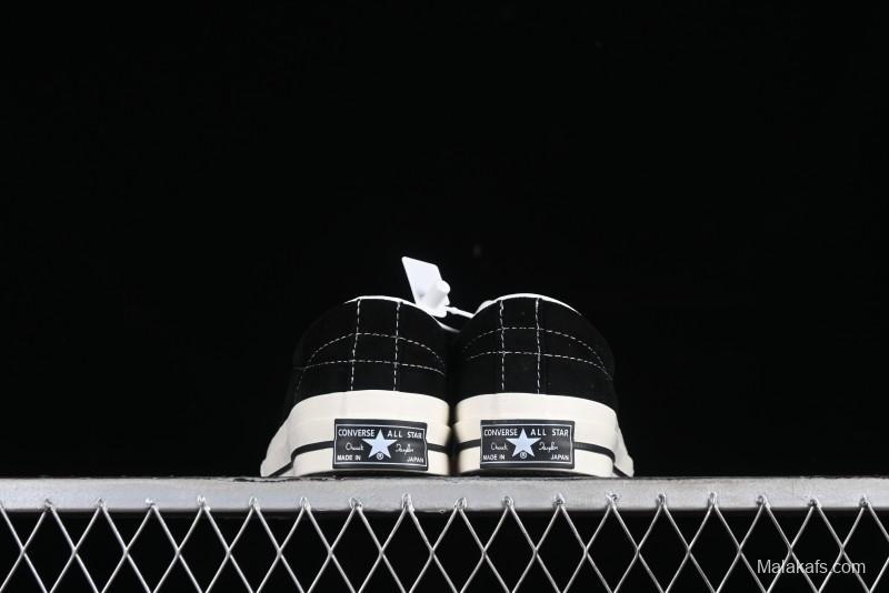 Converse One Star J Vtg Suede Low-Top Casual Sneakers in Black/Grey - M.C3