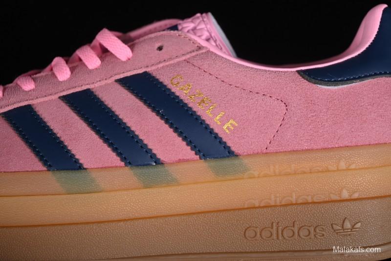 Adidas Originals Gazelle Bold H06122 Low-Top Sneakers with Thick Sole for Casual Wear, Slip-Resistant and Durable
