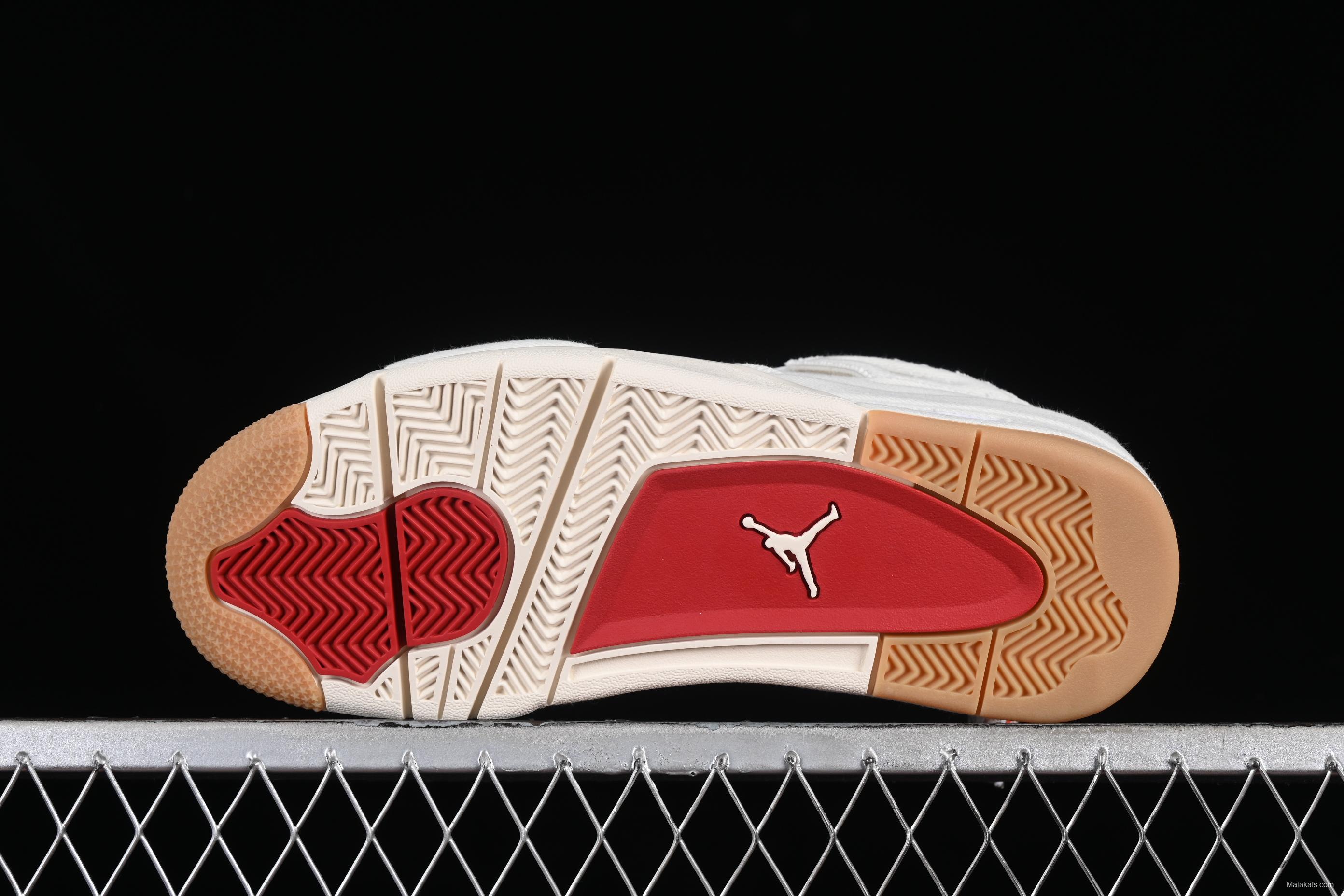 Levi's x Nike Air Jordan 4 Denim Basketball Shoes - AO2571-100