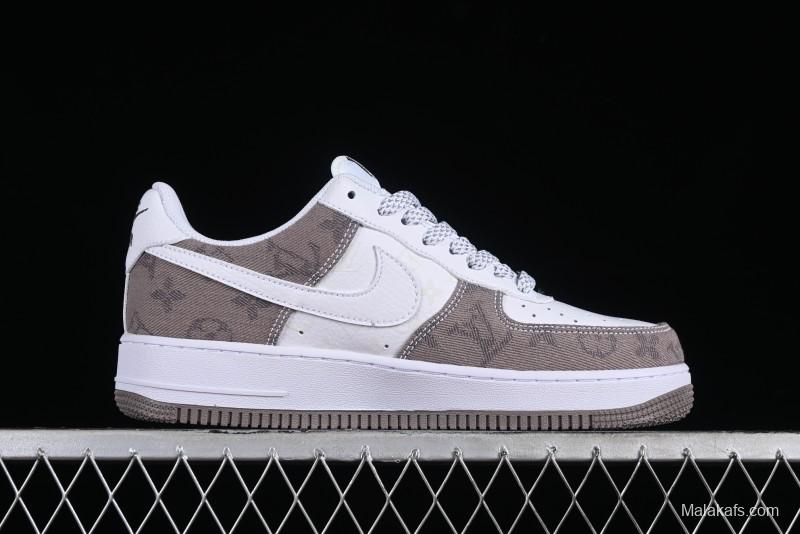 Nike Air Force 1 '07 Low Custom Casual Sneakers with Full-Length Air Cushion - CW2288-111