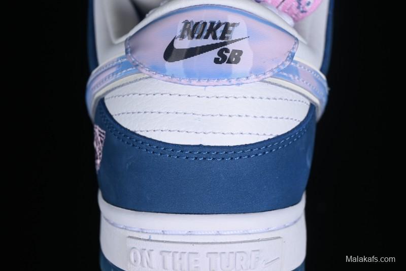 Nike Born x Raised x Nike SB Dunk Low Premium Skate Shoes with Special Foam Swoosh and Snowflake Perforations - FN7819-400