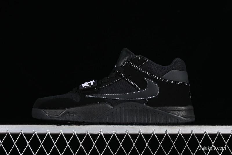 Nike Travis Scott x Jordan Cut The Check AJ1 Basketball Shoes with Velcro Strap - DR9317-001