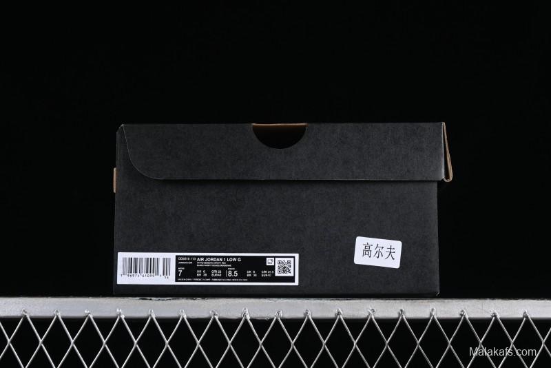 Nike Air Jordan 1 Low Golf Shoes Black Toe - DD9315-113