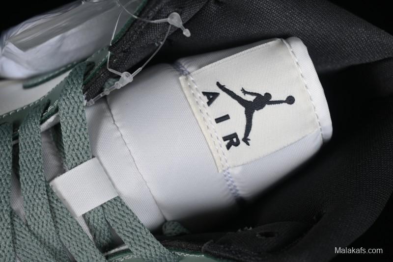 Nike Air Jordan 1 Mid AJ1 Basketball Shoes in Fresh Warm Green - BQ6472-130