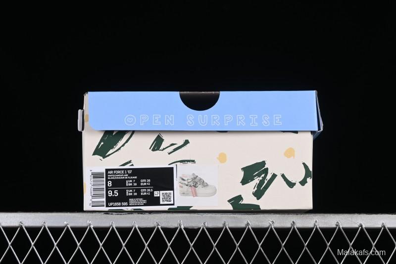 Nike Supreme x Air Force 1'07 Low "Box Logo" Camouflage Print Casual Sneakers - UP1658-595