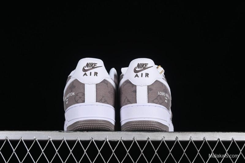 Nike Air Force 1 '07 Low Custom Casual Sneakers with Full-Length Air Cushion - CW2288-111