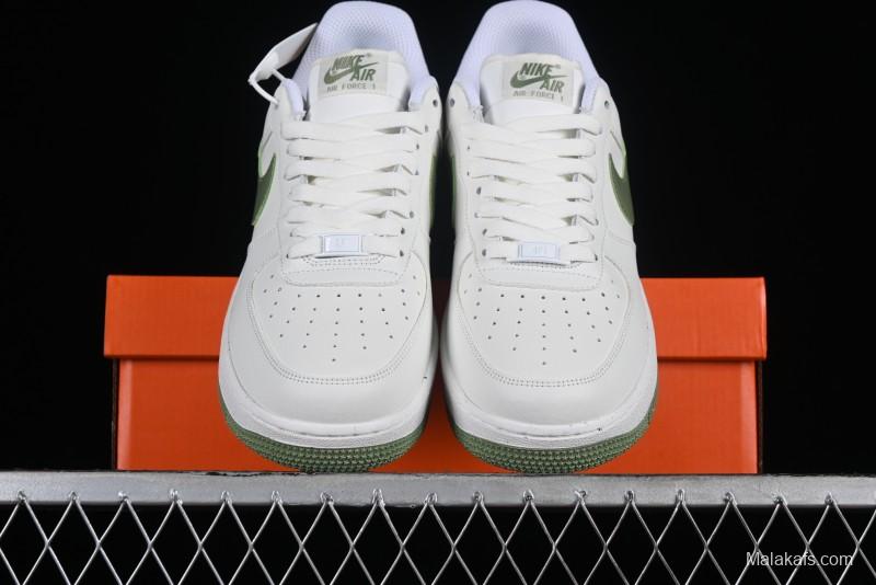Nike Air Force 1 '07 Low Casual Sneakers in White Green - DV3808-106