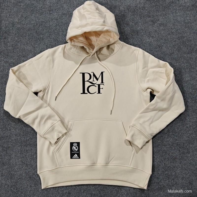 24/25 Real Madrid RMCF Beige/Grey/White/Navy/Black Hoodie