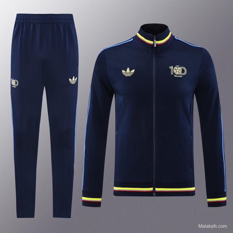 2024 Colombia Navy Full Zipper Jacket +Long Pants