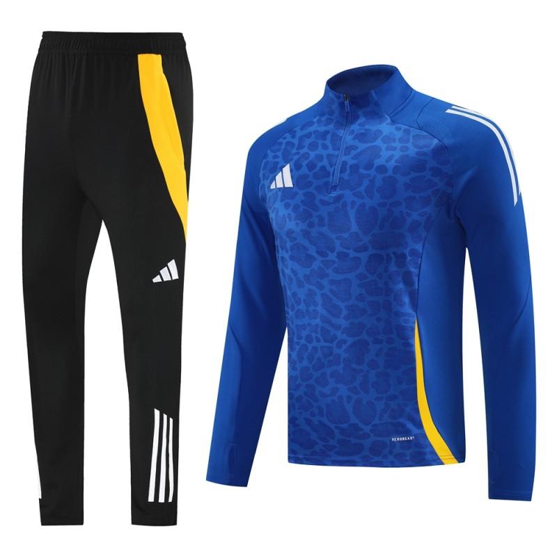 2024 Adidas Blue Half Zipper Jacket+Long Pants