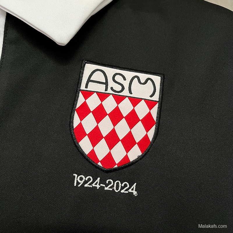 25/26 AS Monaco 100th Anniversary Black Jersey