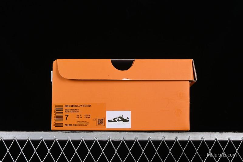Nike SB Dunk Low LV Collaboration - Embroidered White Green Print Anniversary High-End Custom Low-Top Casual Sneakers - DQ1098-362