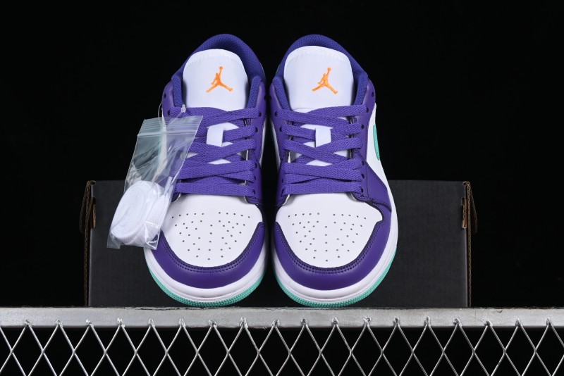 Nike Air Jordan 1 Low AJ1 Charlotte Hornets Lifestyle Casual Sneakers - HJ9013-550