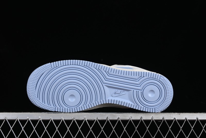 Nike Air Force 1 '07 Low LV Collaboration - Off White Ice Blue Casual Sneakers BB9599-203