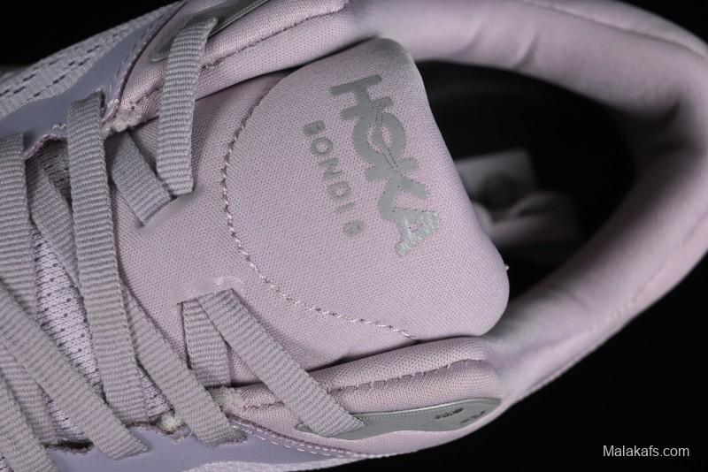 HOKA ONE ONE Bondi 8 Performance Cushion Running Shoes with Enhanced Support - 1127952 LMEL