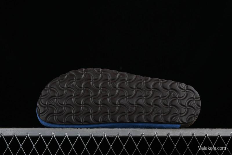 Birkenstock Arizona Soft Footbed Sandals with Suede Leather and Lambswool Lining - Original Blue