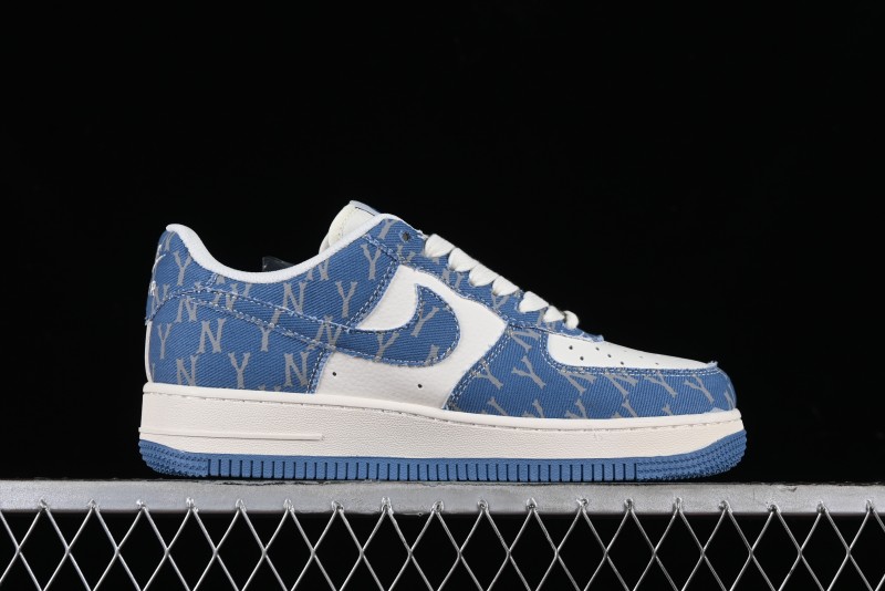 Nike Air Force 1 '07 Low LV Collaboration - Denim Double Swoosh Low-Top Casual Sneakers - HD1968-028