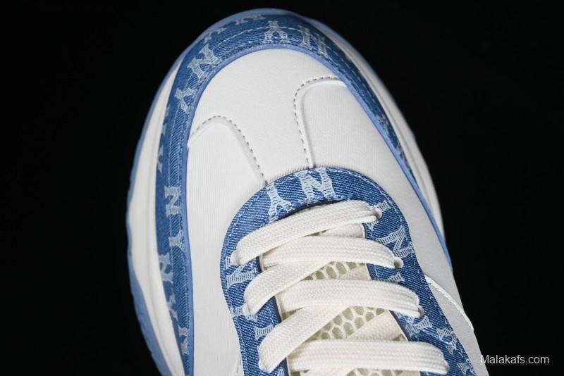 New York Yankees MLB Chunky Runner Denim Monogram Lightweight Casual Sneakers - 3ARNCRD4N50BLS