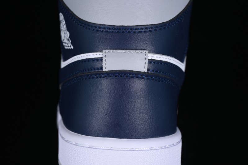 Nike Air Jordan 1 Mid AJ1 Basketball Shoes in Grey Blue - DQ8426-104