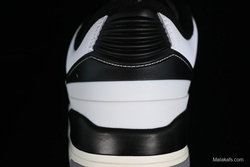 Nike Air Jordan 2/3 Retro Low-Top Basketball Shoes in White/Black - FD0383-100