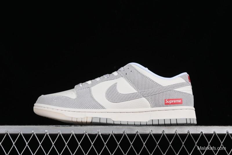 Nike SB Dunk Low Supreme Collaboration Anniversary Customized Casual Sneakers - FC1688-143