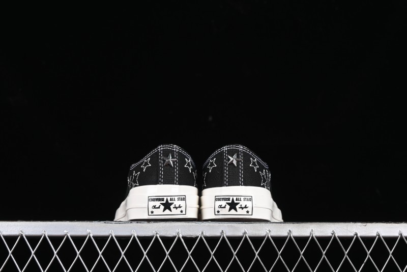 Converse Chuck 70 SNL Low Top Canvas Sneakers with Star Embroidery and Metal Studs - A11612C