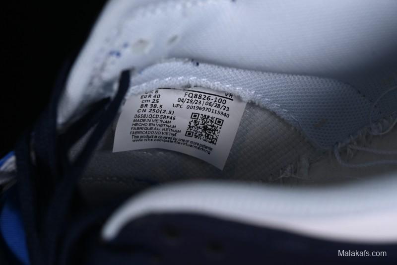 Nike SB Dunk Low Casual Skate Shoes in Black, White, and Blue - FQ8826-100