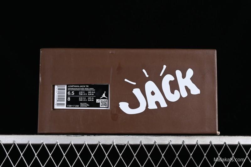 Nike Travis Scott x Jordan Cut The Check AJ1 Basketball Shoes with Velcro Design - FZ8117-200