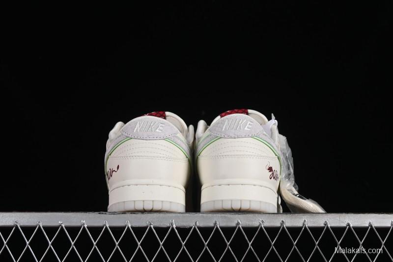 Nike SB Dunk Low Year of the Dragon Limited Edition - White Dragon Anniversary Custom Low-Top Casual Skate Shoes - CF3688-001